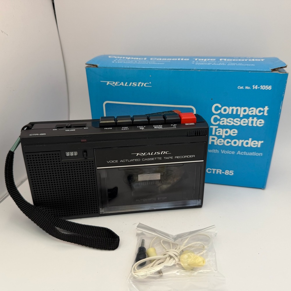 Vintage Realistic CTR-85 Tested Working New Belts‎ NOS In Box 1985